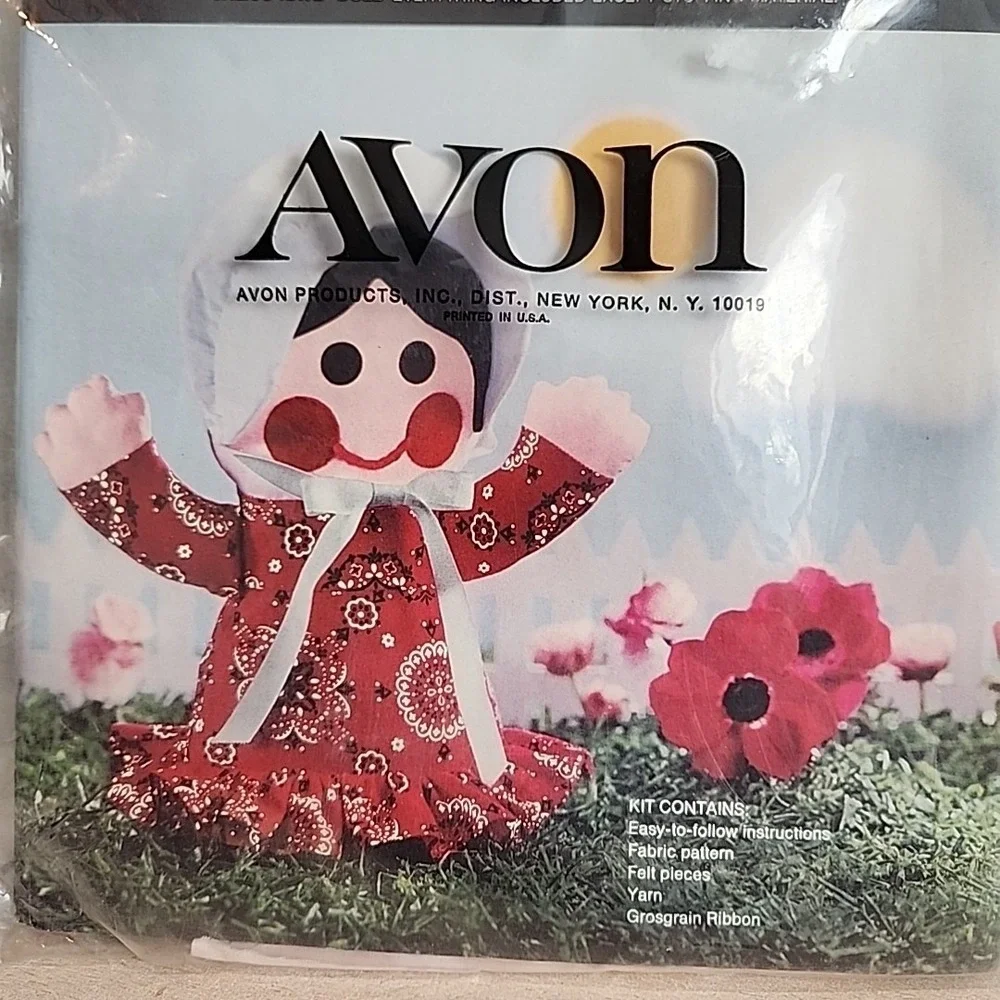 Vintage Avon Calico Kate Doll Making Craft Kit 1973 Creative‎ Needlecraft New